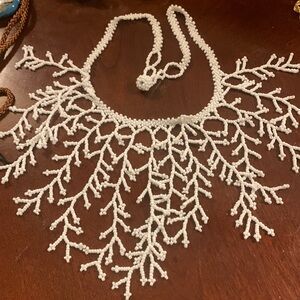 Seed Beads Crochet Style Necklace